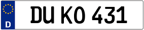 Trailer License Plate